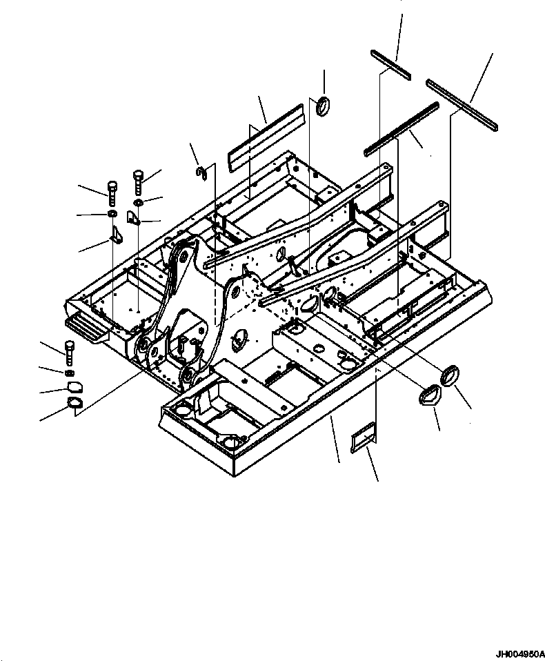 Excavators Komatsu / PC240LL-10 SN A20601-UP(PC240LLE) / J1110-001001 REVOLVING FRAME SHEET AND GROMMET(J-002 : J1110-001001)