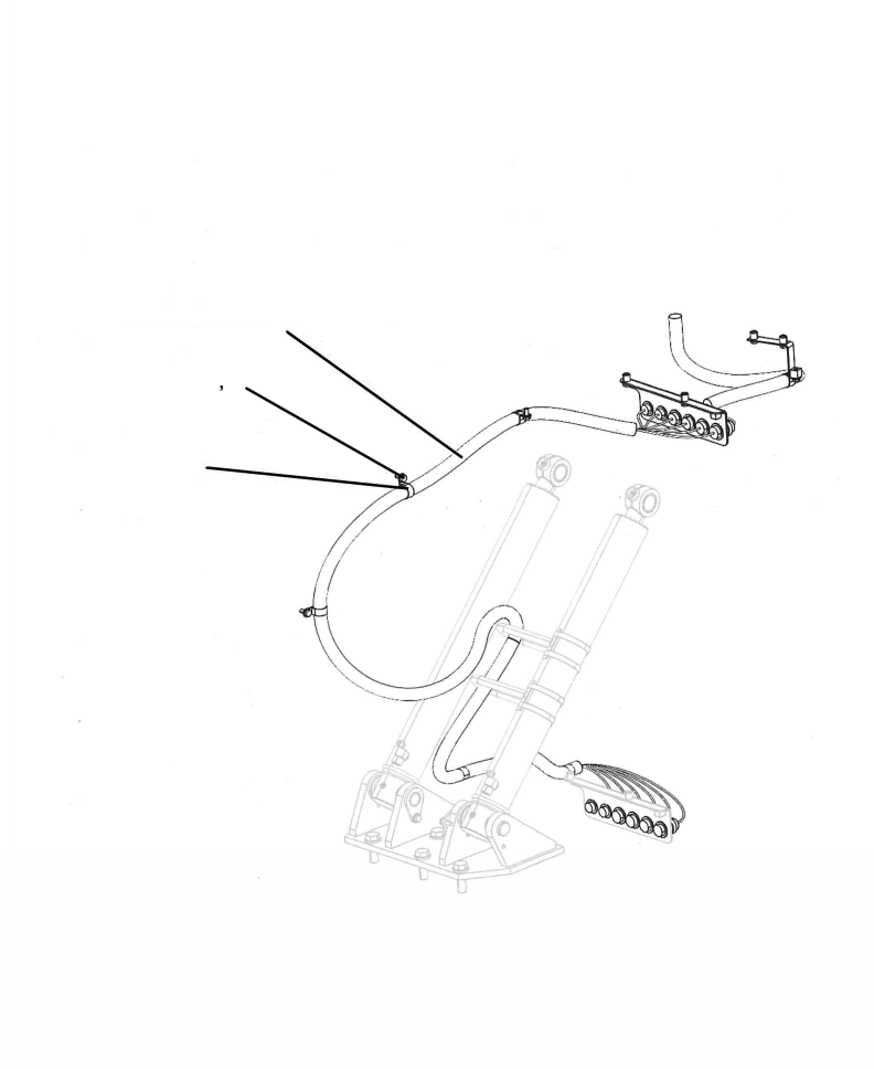 Komatsu parts book diagram for PC240LL-10 SN A20601-UP: K1110-001056 CAB EXTENSION HARNESS