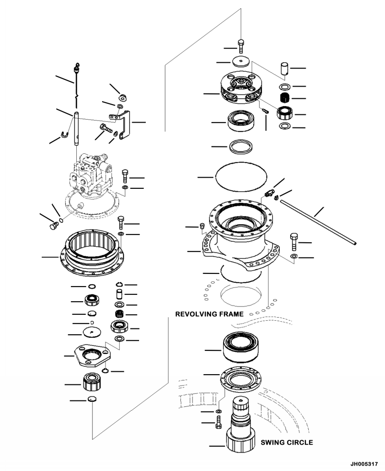 Excavators Komatsu / PC240LL-10 SN A20601-UP(PC240LLE) / N1210-04A0 SWING MACHINERY(N-012 : N1210-04A0)
