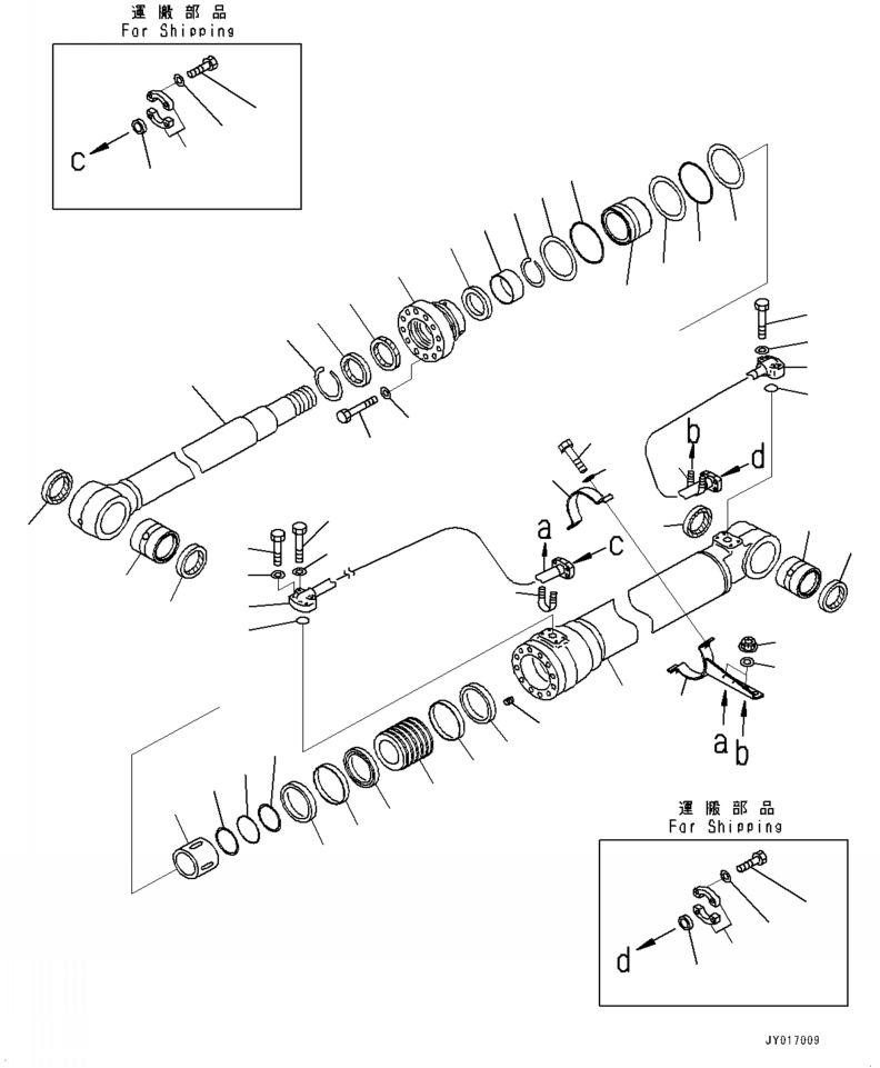 Excavators Komatsu / PC240LL-10 SN A20601-UP(PC240LLE) / T1120-02A0 BOOM CYLINDER R.H.(T-024 : T1120-02A0)