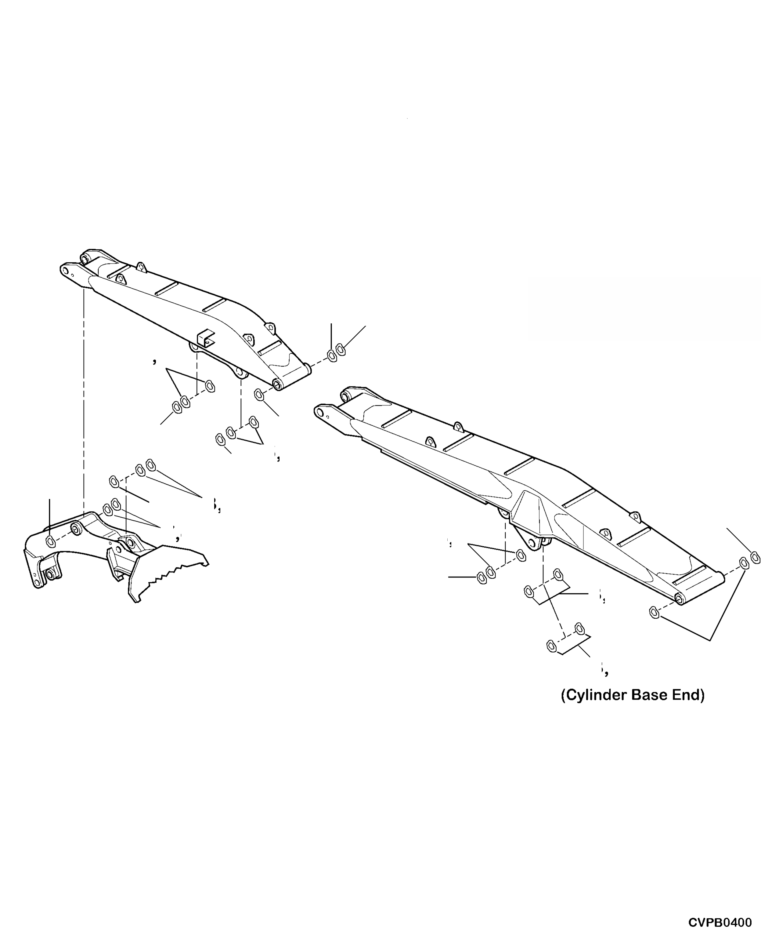 Excavators Komatsu / PC240LL-10 SN A20601-UP(PC240LLE) / T1300-05A0 LOG LOADER WORK EQUIPMENT SHIMS(T-084 : T1300-05A0)