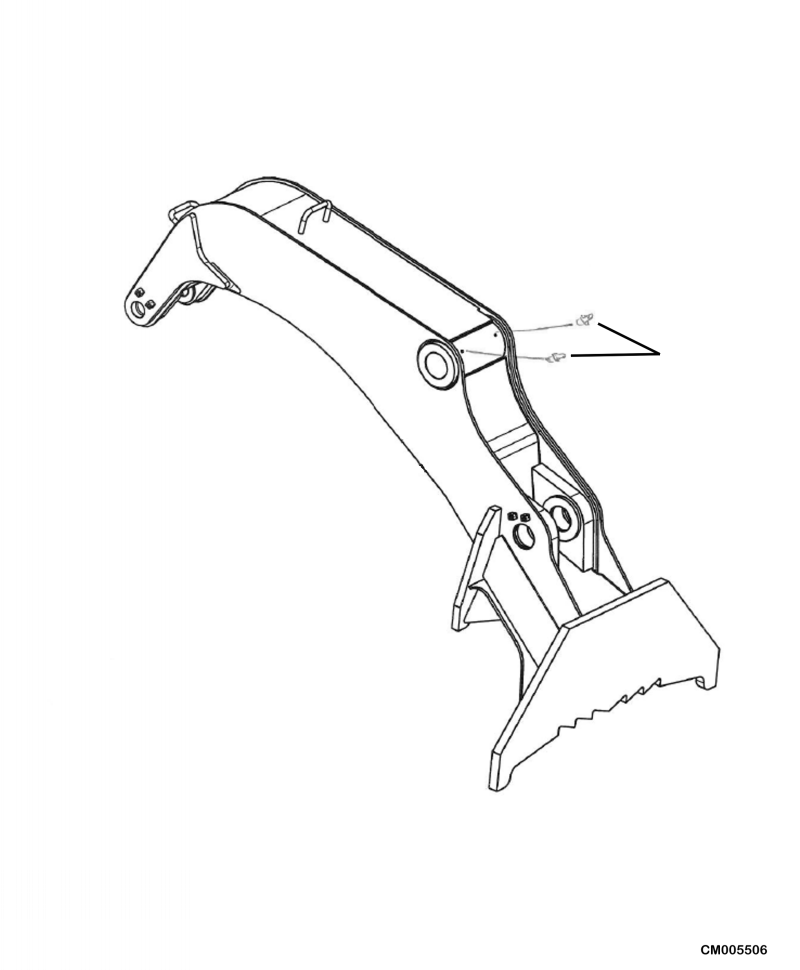 Excavators Komatsu / PC240LL-10 SN A20601-UP(PC240LLE) / T1300-23A0 HEEL GREASE FITTINGS(T-108 : T1300-23A0)