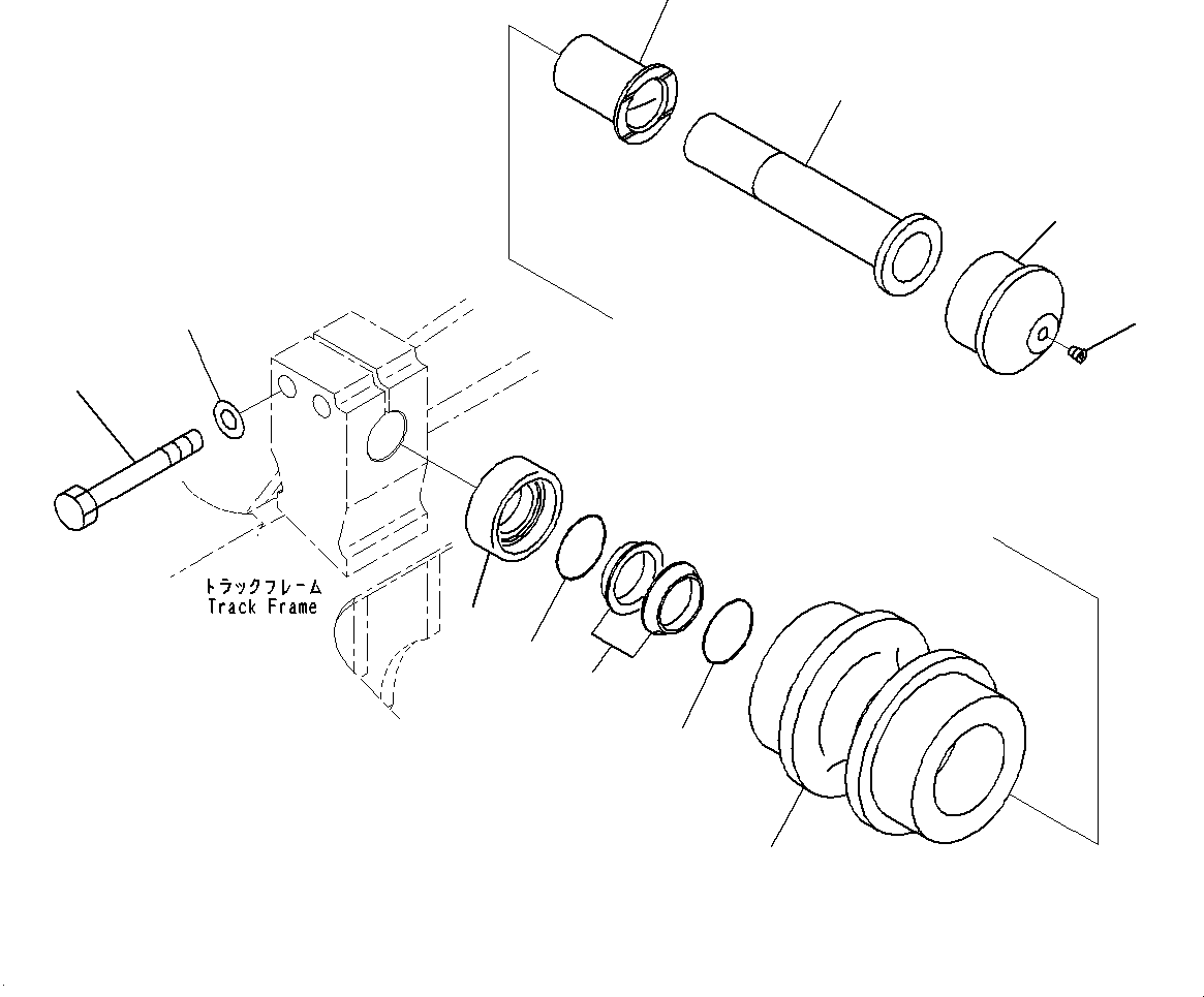 Excavators Komatsu / PC240LC-8 S/N B10001-UP(PC240_8B) / Carrier Roller(R003001 : R0300-001001)