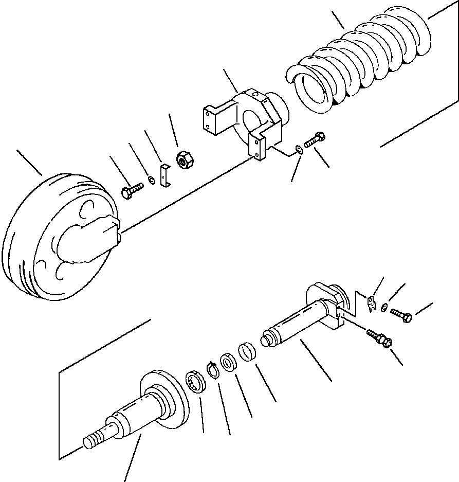 Excavators Komatsu / PC300LC-5LC S/N A30001-UP(PC3005CE) / IDLER CUSHION(03-014 : 03-014)