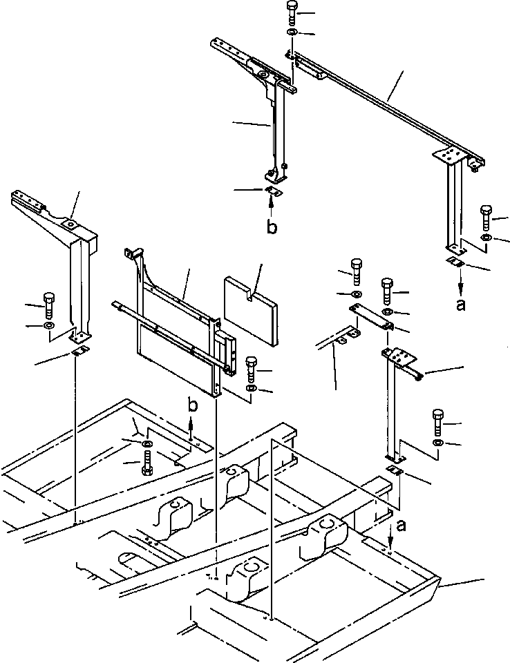 Excavators Komatsu / PC300LC-5LC S/N A30001-UP(PC3005CE) / HOOD FRAME(05-004 : 05-004)