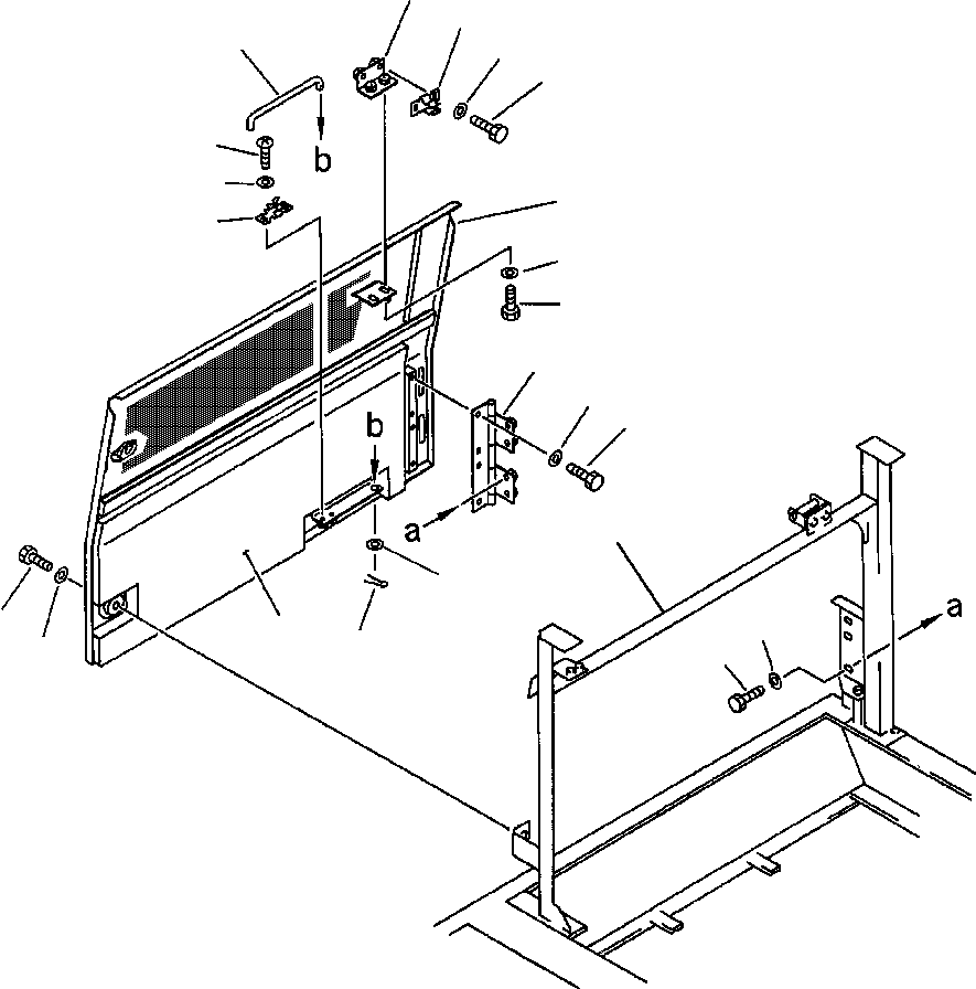 Excavators Komatsu / PC300LC-5LC S/N A30001-UP(PC3005CE) / RIGHT SIDE COVER(05-014 : 05-014)