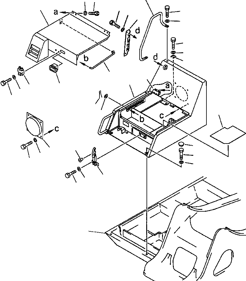 Excavators Komatsu / PC300LC-5LC S/N A30001-UP(PC3005CE) / BATTERY COMPARTMENT AND RELATED PARTS FOR MACHINES WITHOUT AIR CONDITIONING(05-016 : 05-016)