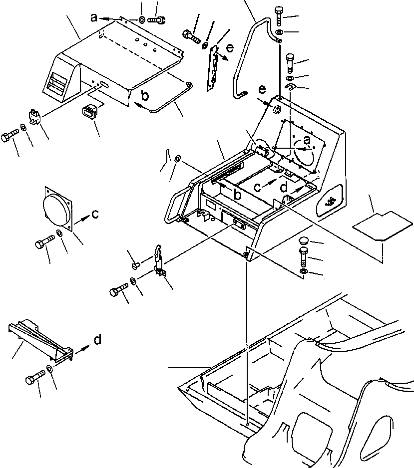 Excavators Komatsu / PC300LC-5LC S/N A30001-UP(PC3005CE) / BATTERY COMPARTMENT AND RELATED PARTS FOR MACHINES WITH AIR CONDITIONING(05-018 : 05-018)