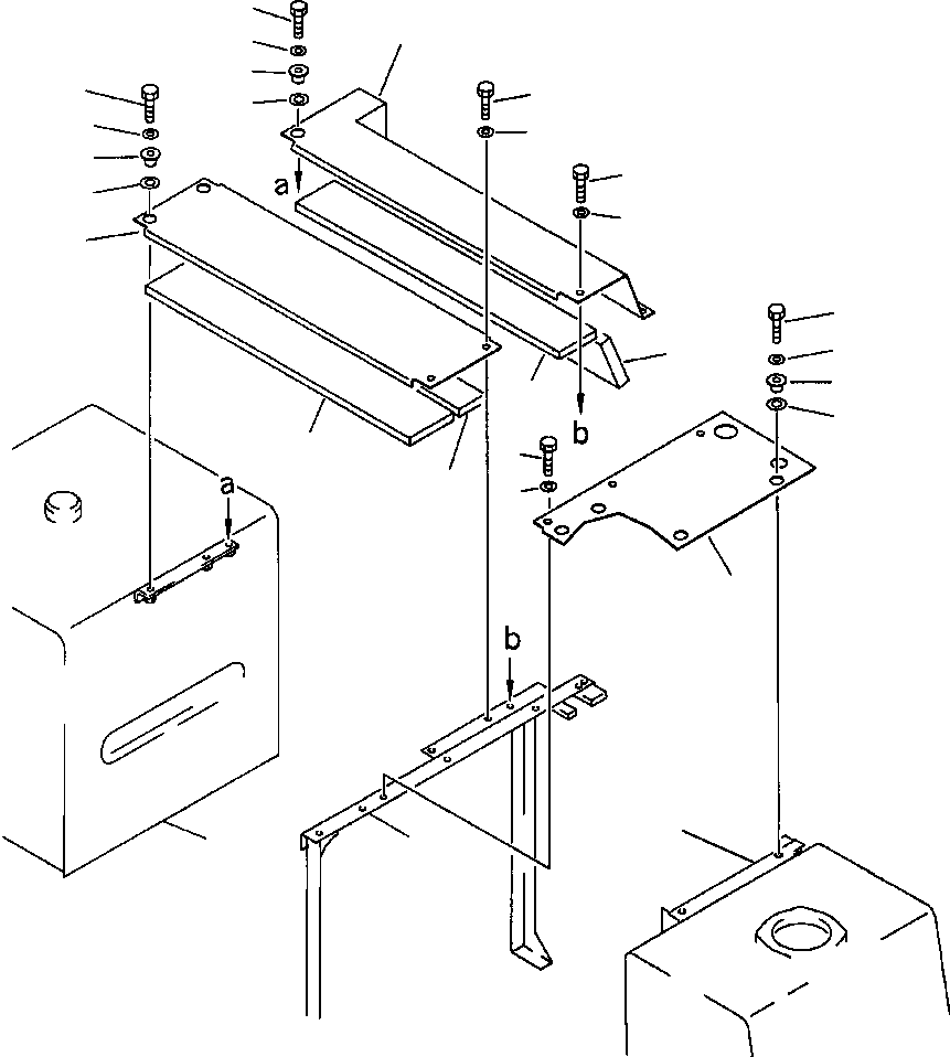 Excavators Komatsu / PC300LC-5LC S/N A30001-UP(PC3005CE) / COVERS(05-024 : 05-024)