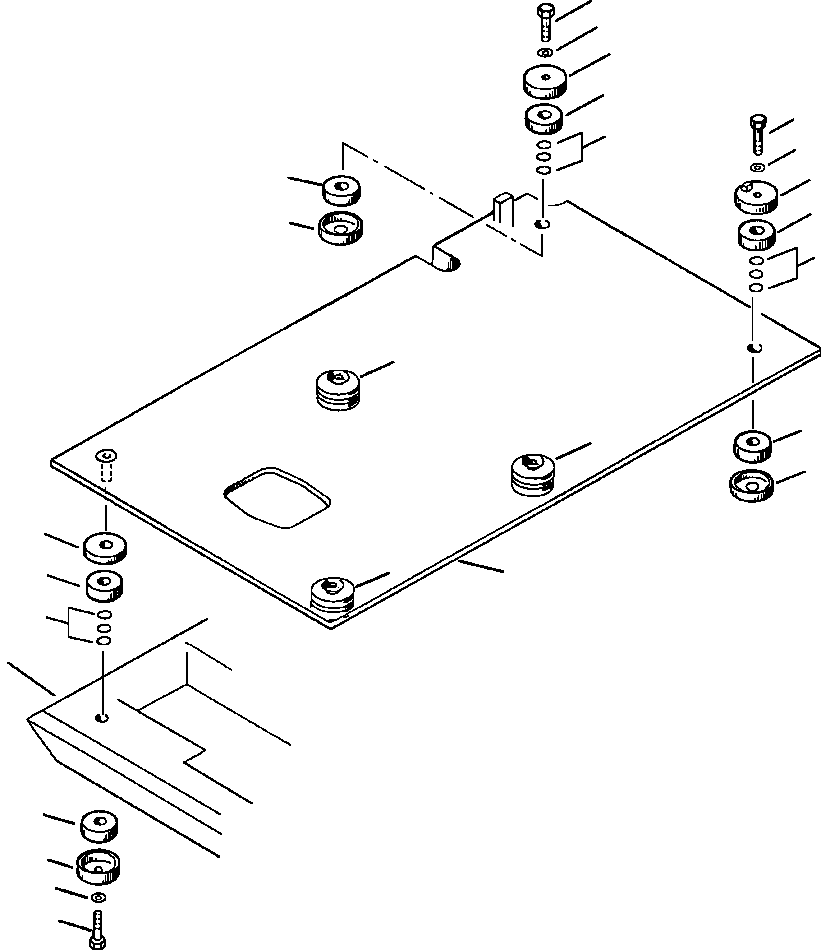 Excavators Komatsu / PC300LC-5LC S/N A30001-UP(PC3005CE) / FLOOR FRAME MOUNTING(05-036 : 05-036)