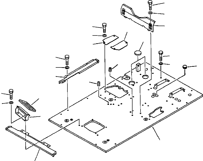 Excavators Komatsu / PC300LC-5LC S/N A30001-UP(PC3005CE) / FLOOR FRAME(05-038 : 05-038)