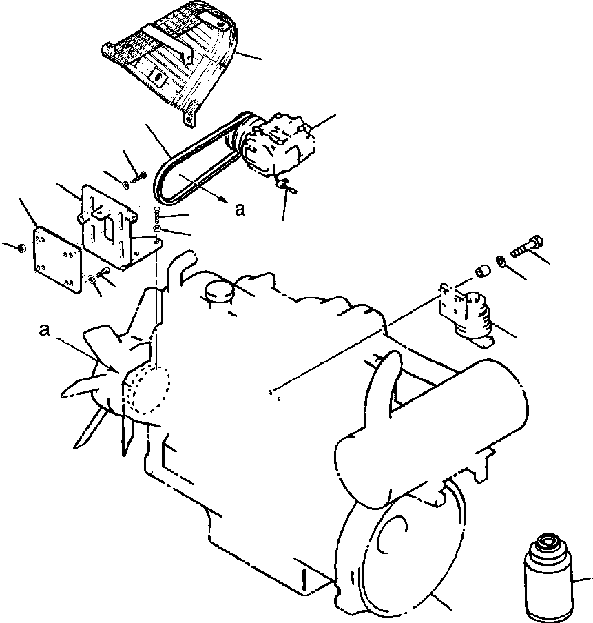 Excavators Komatsu / PC300LC-5LC S/N A30001-UP(PC3005CE) / COMPRESSOR AND RELATED PARTS(05-084 : 05-084)