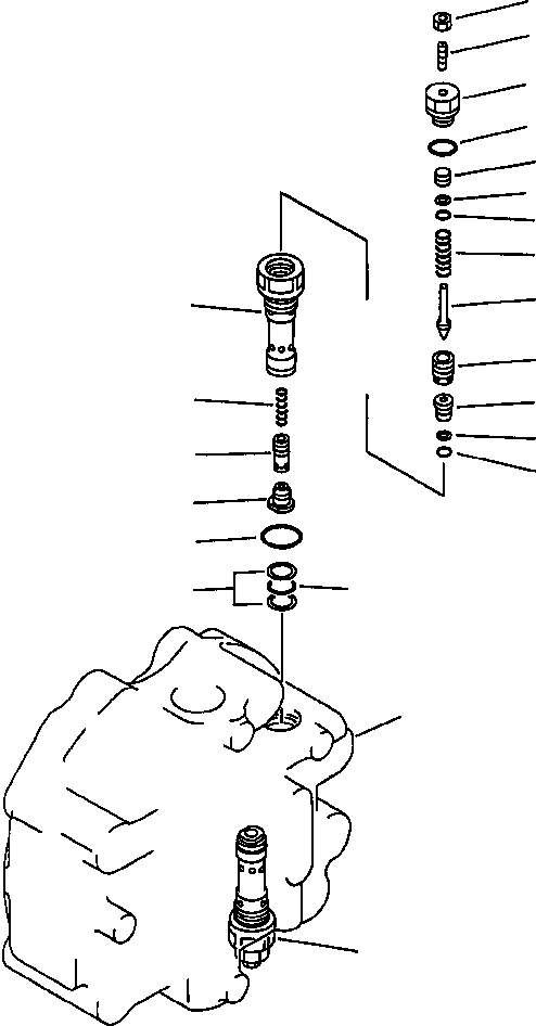 Excavators Komatsu / PC300LC-5LC S/N A30001-UP(PC3005CE) / TRAVEL MOTOR (CROSS-OVER RELIEF VALVE)(06-110 : 06-110)