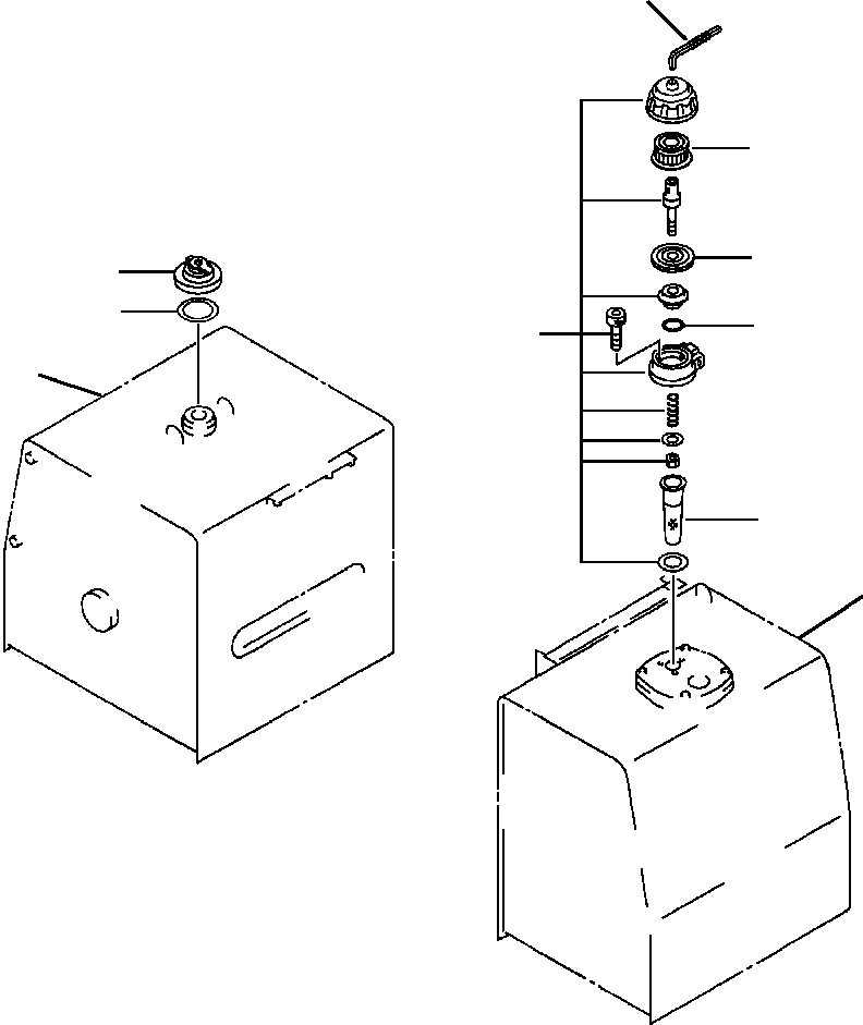 Excavators Komatsu / PC300LC-5LC S/N A30001-UP(PC3005CE) / ANTI-VANDALISM PROTECTION CAPS(09-008 : 09-008)
