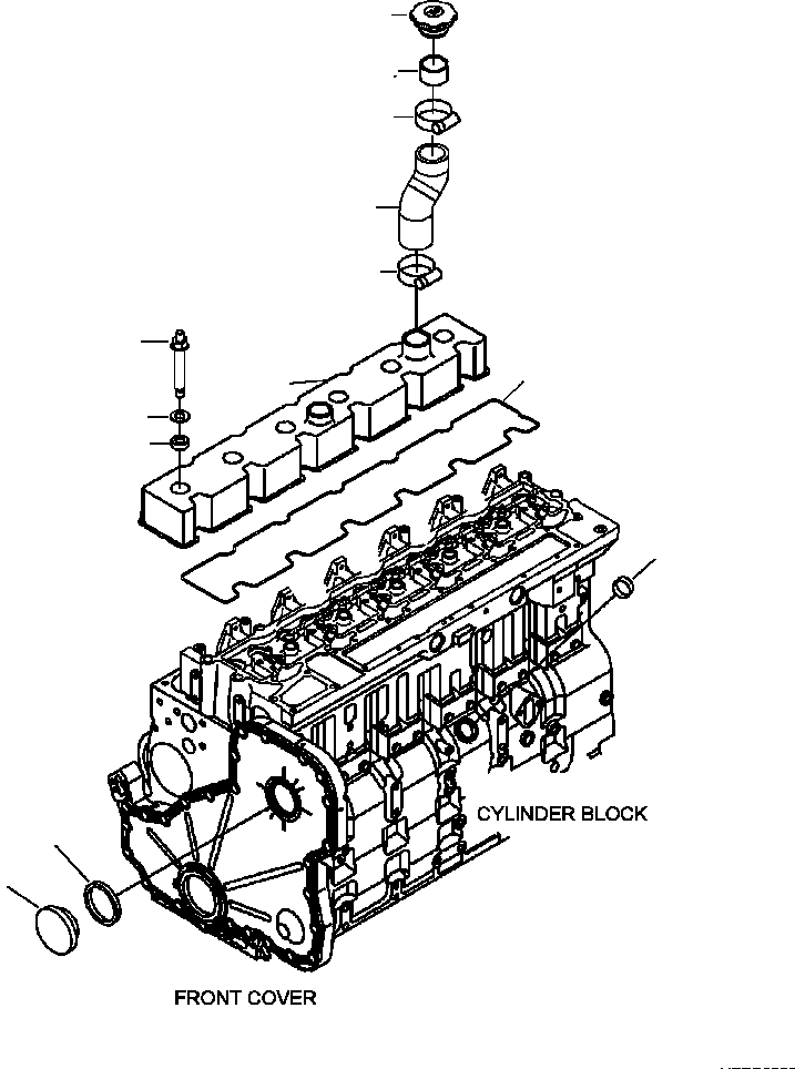 Excavators Komatsu / PC300HD-7L S/N A85001-UP(PC300HD7) / A1112-A3A8 VALVE COVER(A-007 : A1112-A3A8)