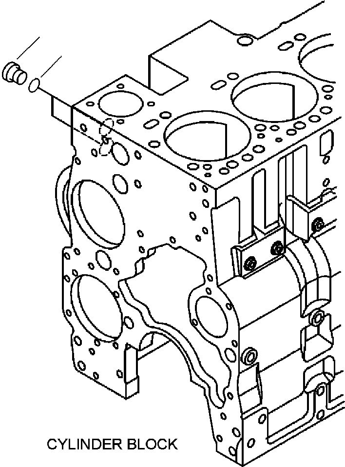 Excavators Komatsu / PC300HD-7L S/N A85001-UP(PC300HD7) / A3120-A3A1 CYLINDER BLOCK TORQUE CONVERTER COOLER PLUG(A-059 : A3120-A3A1)