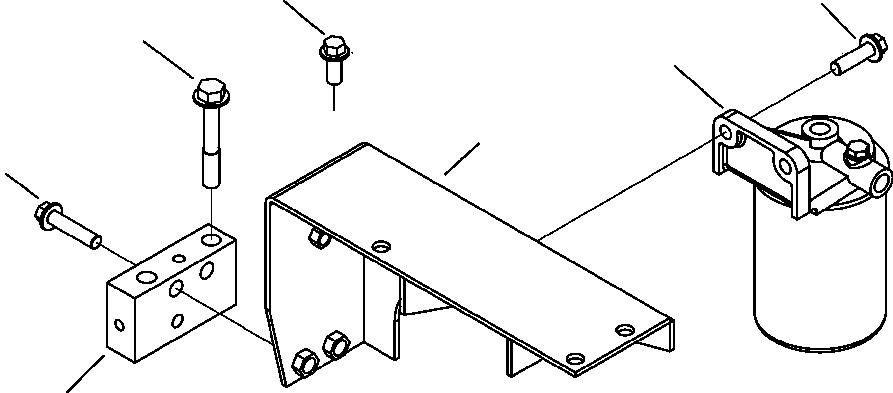Excavators Komatsu / PC300HD-7L S/N A85001-UP(PC300HD7) / A4106-A3A3 FUEL FILTER(A-067 : A4106-A3A3)