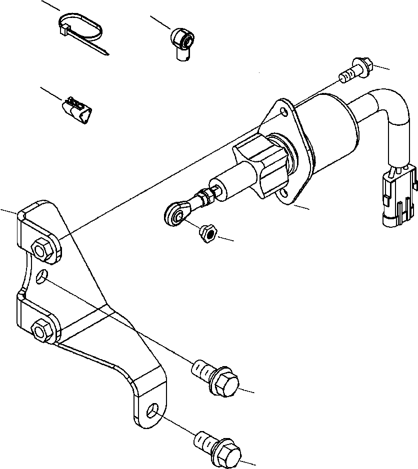 Excavators Komatsu / PC300HD-7L S/N A85001-UP(PC300HD7) / A4212-A3A4 FUEL SHUT-OFF VALVE(A-079 : A4212-A3A4)