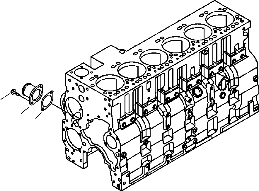 Excavators Komatsu / PC300HD-7L S/N A85001-UP(PC300HD7) / A501R-01A1 WATER INLET CONNECTION(A-085 : A501R-01A1)