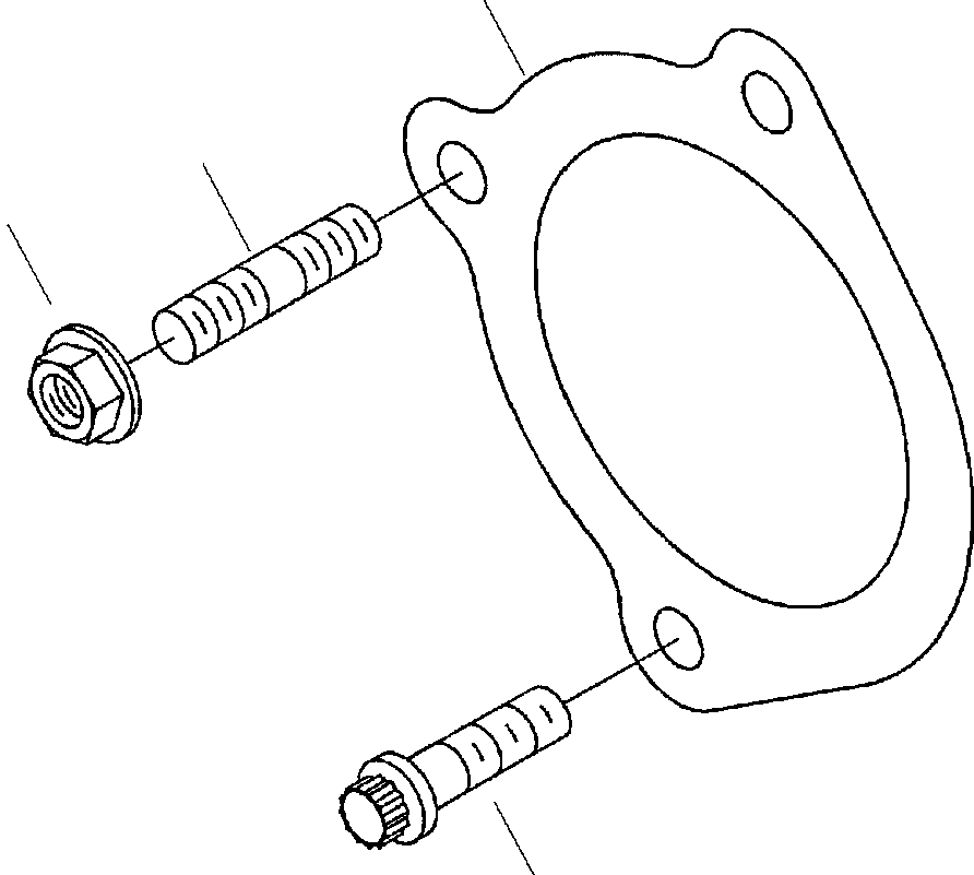 Excavators Komatsu / PC300HD-7L S/N A85001-UP(PC300HD7) / A6106-A3A6 STARTING MOTOR MOUNTING(A-105 : A6106-A3A6)