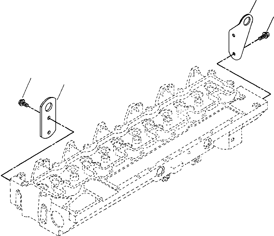 Excavators Komatsu / PC300HD-7L S/N A85001-UP(PC300HD7) / A8109-A3A3 ENGINE LIFTING BRACKET(A-119 : A8109-A3A3)