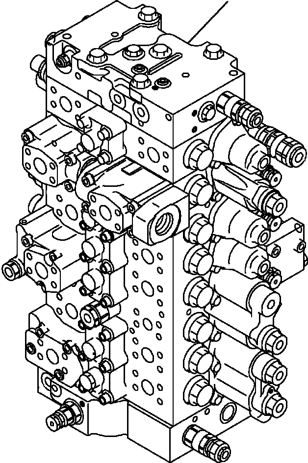 Excavators Komatsu / PC300HD-7L S/N A85001-UP(PC300HD7) / H0120-00A0 MAIN VALVE(H-009 : H0120-00A0)