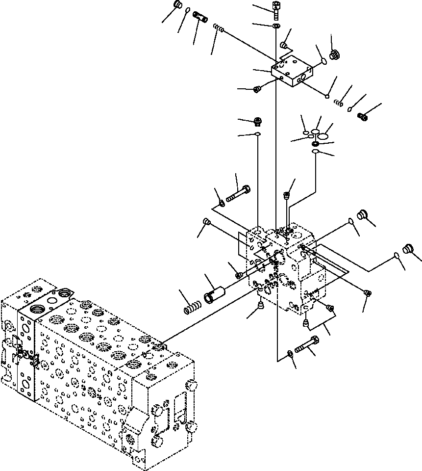 Excavators Komatsu / PC300HD-7L S/N A85001-UP(PC300HD7) / H0120-14A0 MAIN VALVE SELF PRESSURE REDUCING VALVE(H-053 : H0120-14A0)