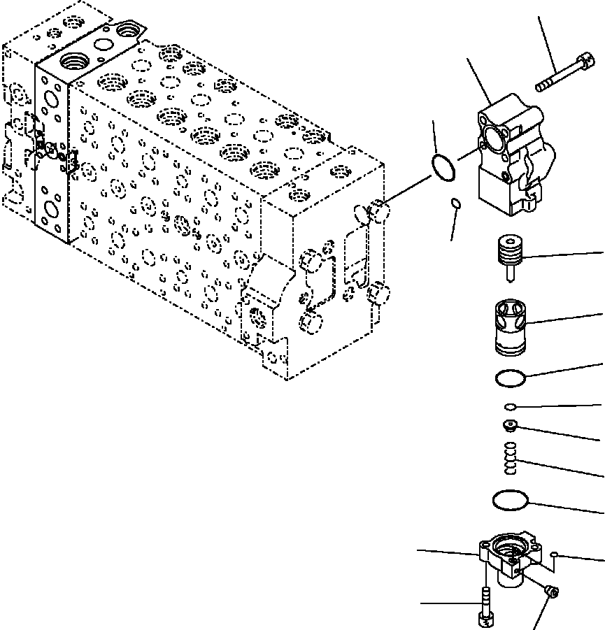 Excavators Komatsu / PC300HD-7L S/N A85001-UP(PC300HD7) / H0120-15A0 MAIN VALVE BACK PRESSURE VALVE(H-055 : H0120-15A0)