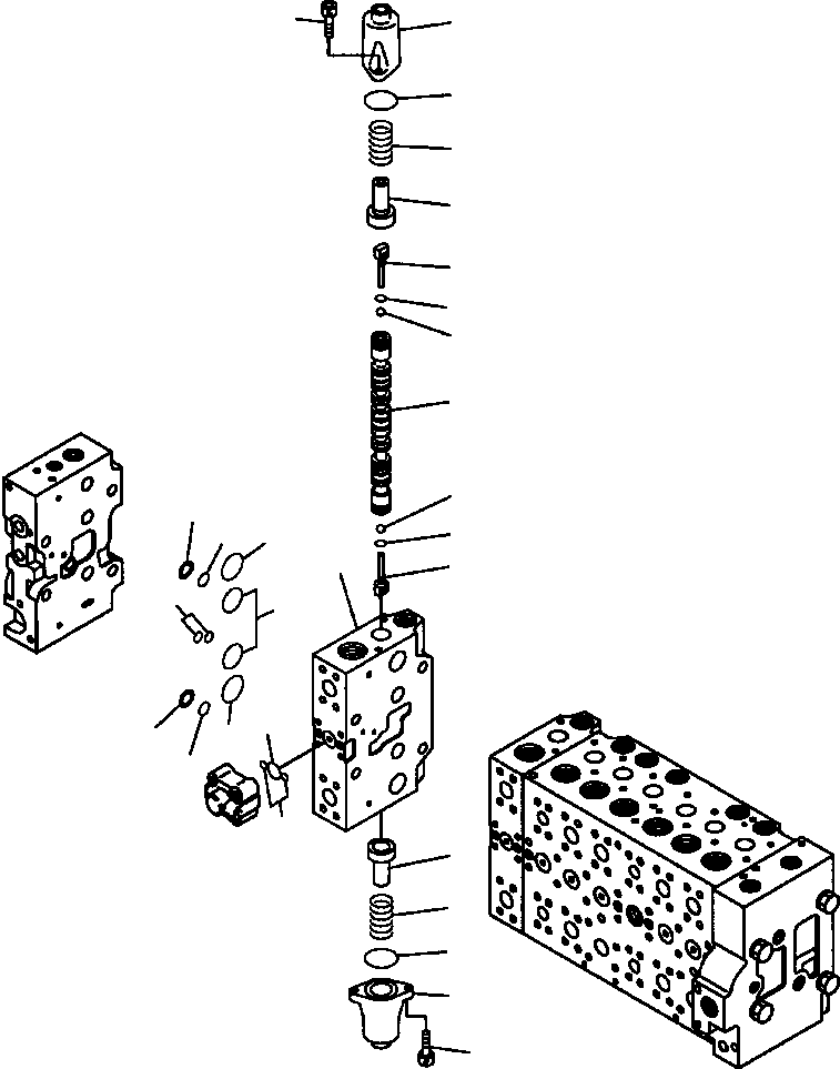 Excavators Komatsu / PC300HD-7L S/N A85001-UP(PC300HD7) / H0120-21A0 MAIN VALVE 2 ACTUATOR - VALVE SPOOL(H-079 : H0120-21A0)