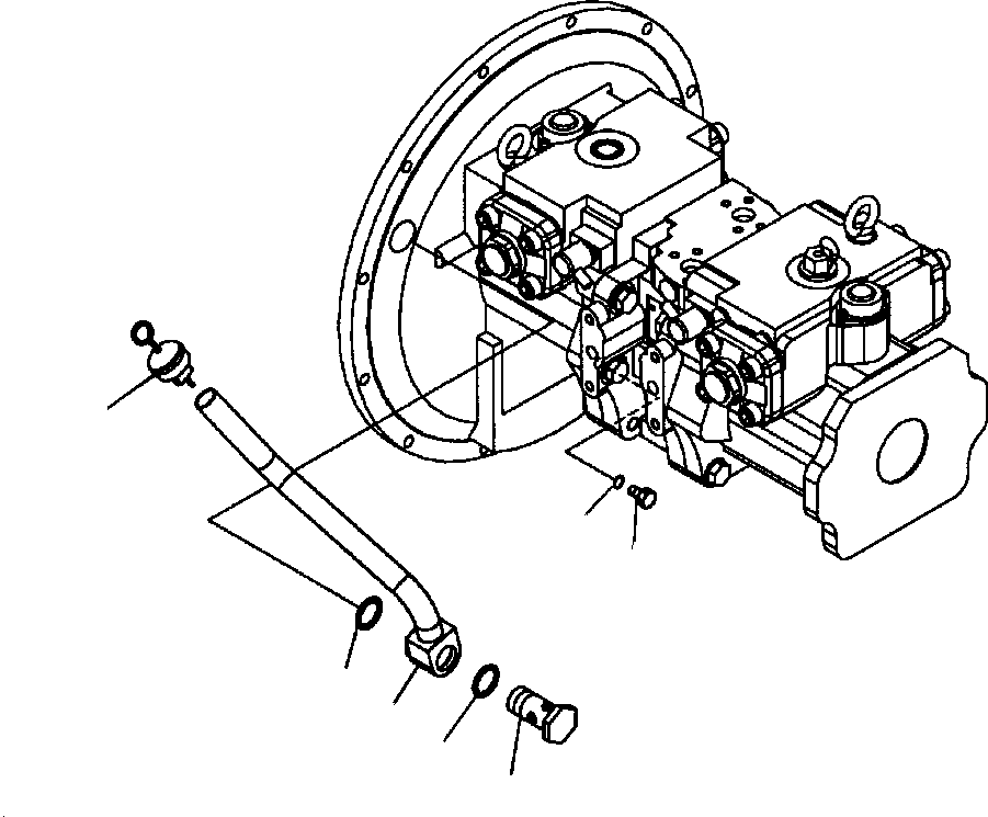 Excavators Komatsu / PC300HD-7L S/N A85001-UP(PC300HD7) / H0210-12A0 MAIN PUMP CONNECTING PARTS(H-137 : H0210-12A0)