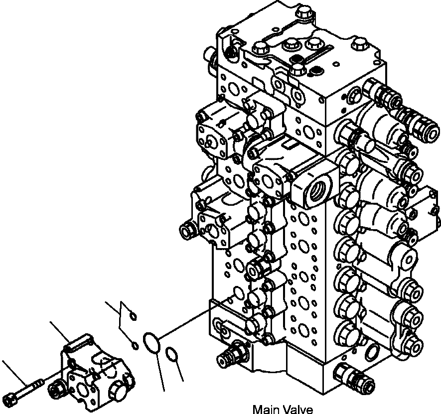 Excavators Komatsu / PC300HD-7L S/N A85001-UP(PC300HD7) / H1240-01A0 HYDRAULIC PIPING ARM LOCK VALVE(H-157 : H1240-01A0)
