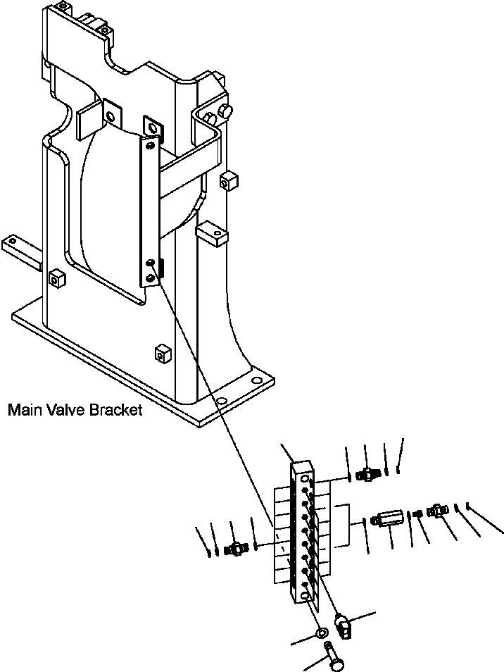 Excavators Komatsu / PC300HD-7L S/N A85001-UP(PC300HD7) / H1833-01A0 HYDRAULIC PIPING PRESSURE SWITCH(H-207 : H1833-01A0)