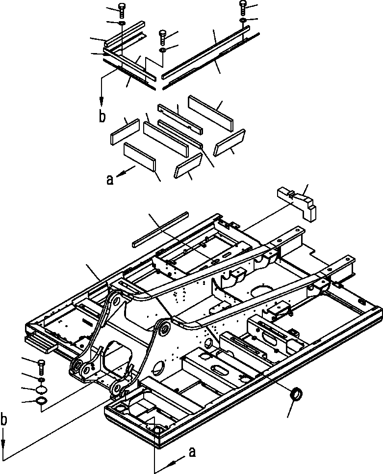 Excavators Komatsu / PC300HD-7L S/N A85001-UP(PC300HD7) / J1110-01A2 REVOLVING FRAME COVERS AND GASKET (W/DECK GUARD) S/N  A85048-(J-005 : J1110-01A2)