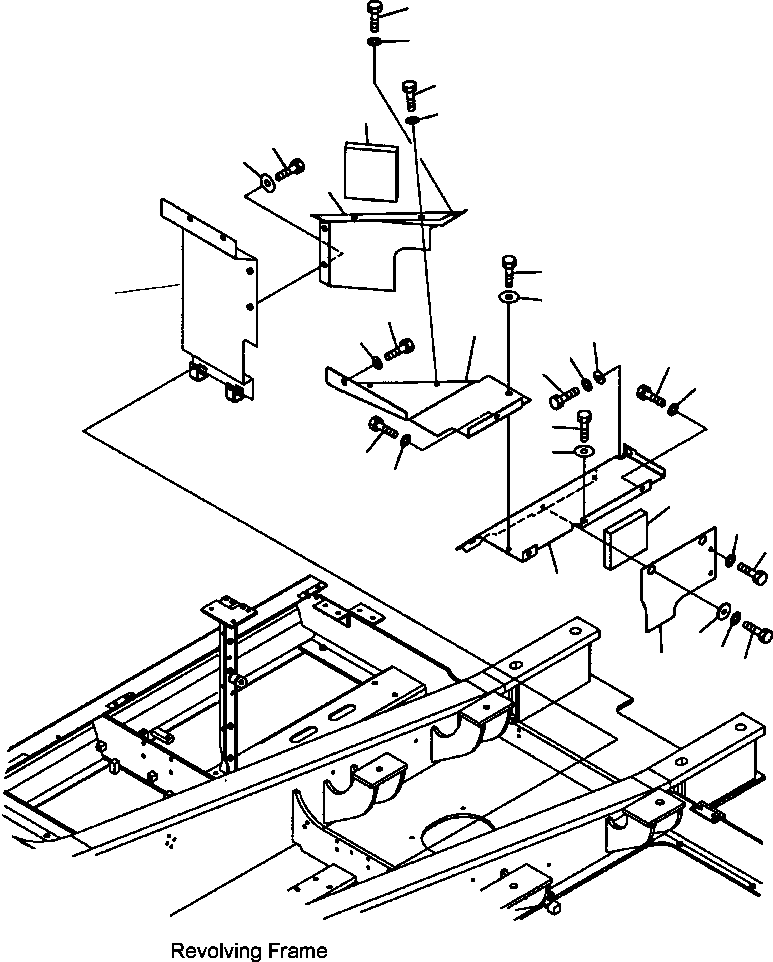 Excavators Komatsu / PC300HD-7L S/N A85001-UP(PC300HD7) / M1150-02A0 PARTITION - PUMP SIDE MACHINE CAB(M-029 : M1150-02A0)