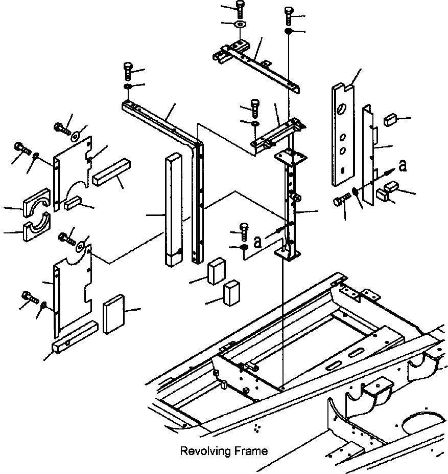 Excavators Komatsu / PC300HD-7L S/N A85001-UP(PC300HD7) / M1150-03A0 PARTITION - RADIATOR SIDE MACHINE CAB(M-031 : M1150-03A0)