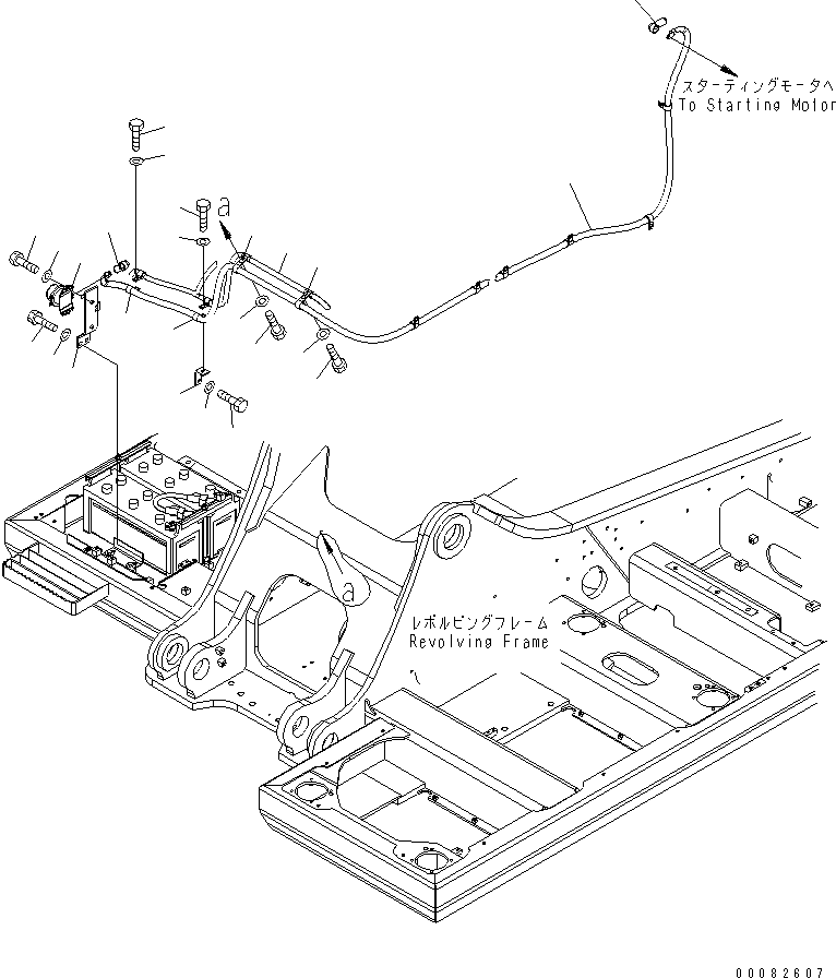 Komatsu parts book diagram for PC300LL-7L S/N A85001-UP: WIRING (HARNESS AND CLIP)