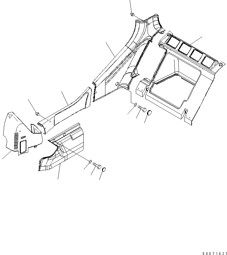 Excavators Komatsu / PC300LL-7L S/N A85001-UP(PC300L1E) / OPERATOR