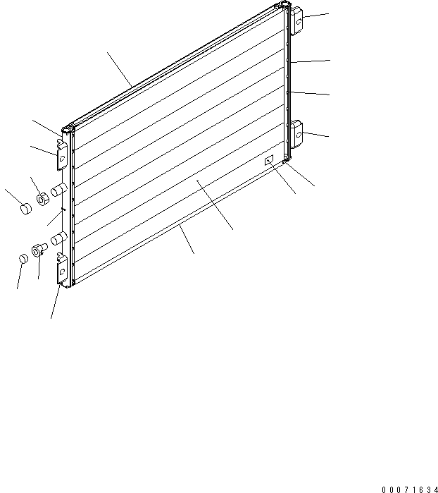 Komatsu parts book diagram for PC300LL-7L S/N A85001-UP: AIR CONDITIONER (CONDENSER)