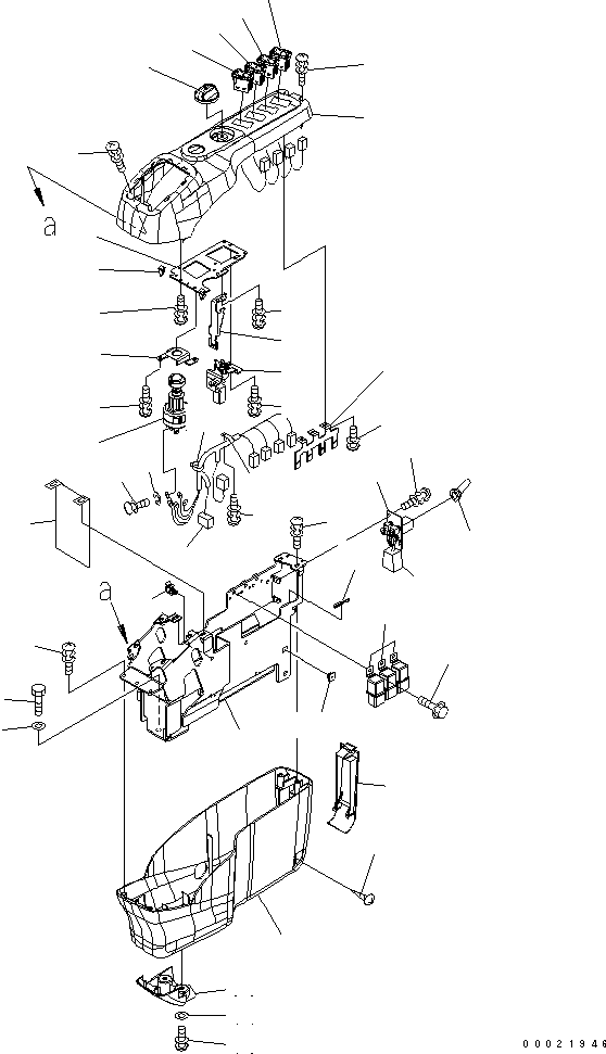 Excavators Komatsu / PC300LL-7L S/N A85001-UP(PC300L1E) / FLOOR FRAME (R.H.) (CONSOLE)(210550 : K1110-14A0)