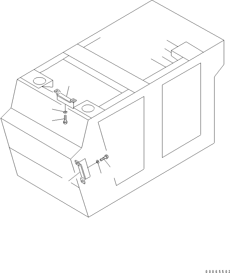 Excavators Komatsu / PC300LL-7L S/N A85001-UP(PC300L1E) / FLOOR FRAME (RISER WITH CLAMPS)(210700 : K1110-19G0)