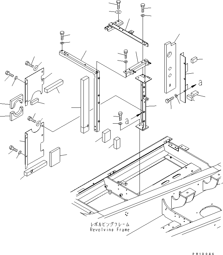 Excavators Komatsu / PC300LL-7L S/N A85001-UP(PC300L1E) / PARTITION (MACHINE CAB) (RADIATOR SIDE)(240070 : M1150-03A0)