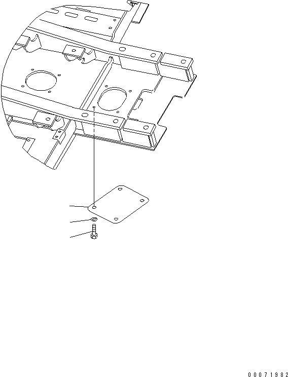 Excavators Komatsu / PC300LL-7L S/N A85001-UP(PC300L1E) / UNDER COVER (REVOLVING FRAME) (ADDITIONAL FUEL TANK)(240230 : M1810-02A0)