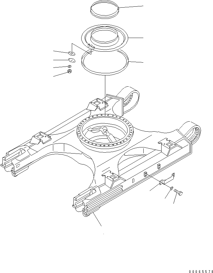 Excavators Komatsu / PC300LL-7L S/N A85001-UP(PC300L1E) / TRACK FRAME (HIGH WIDE)(330110 : R1100-02A1)