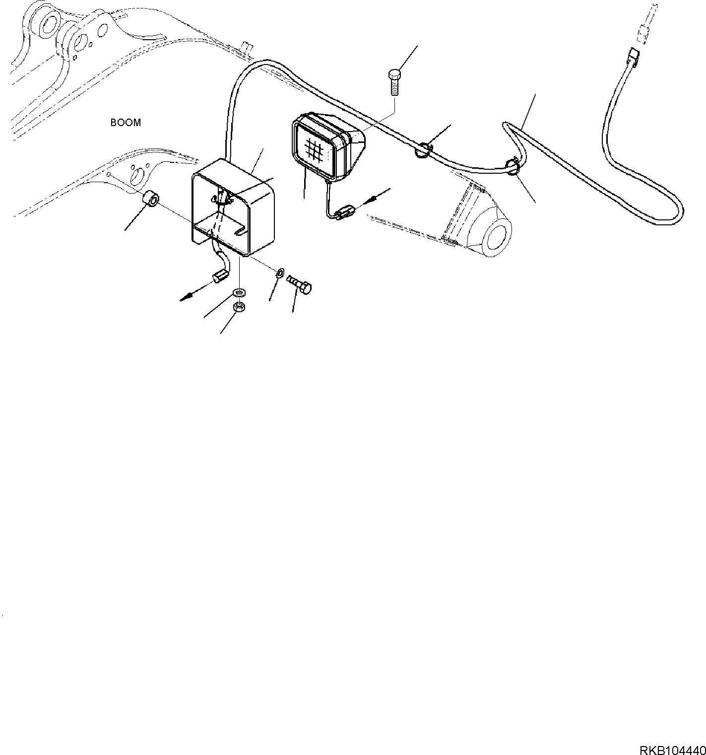 Excavators Komatsu / PC35MR-3 S/N F30001 AND UP(PC35MR3) / BOOM, WITH BOOM AND ARM ANTIBURST VALVE, 2-ATTACHMENT, WORKING LAMP(T1110-004002 : T1110-004002)