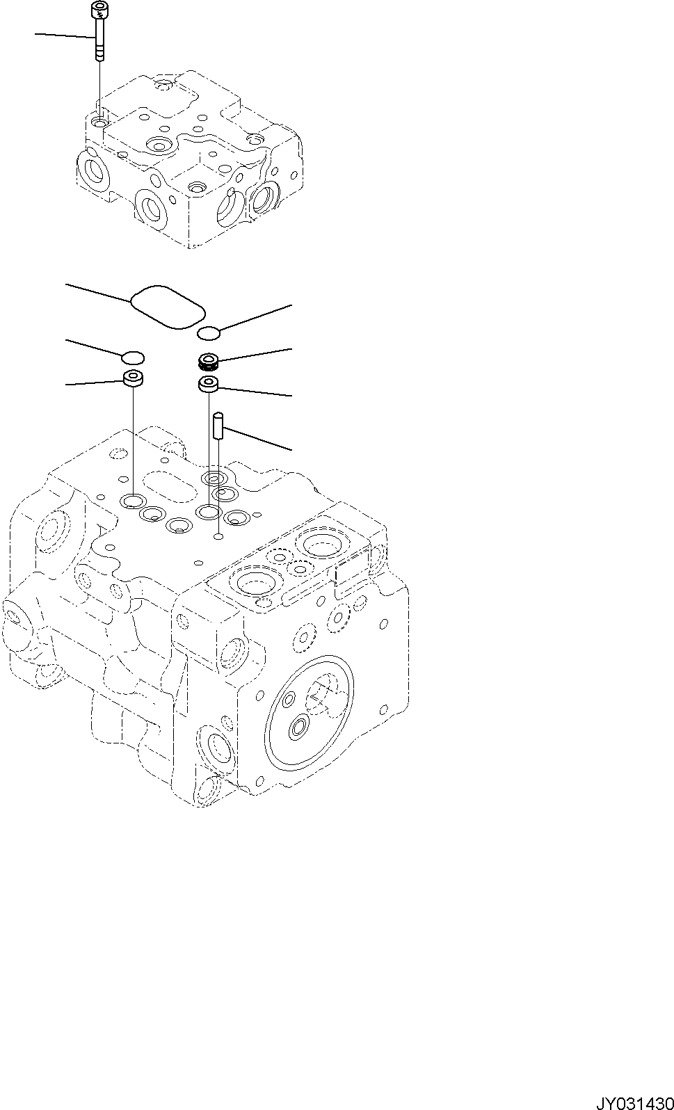 Komatsu parts book diagram for PC35MR-5 S/N F50003 AND UP: ENGINE RELATED PARTS FOR CAB WITHOUT AIR CONDITIONER, ENGINE RELATED PARTS, INNER PARTS, PISTON PUMP (4/7)