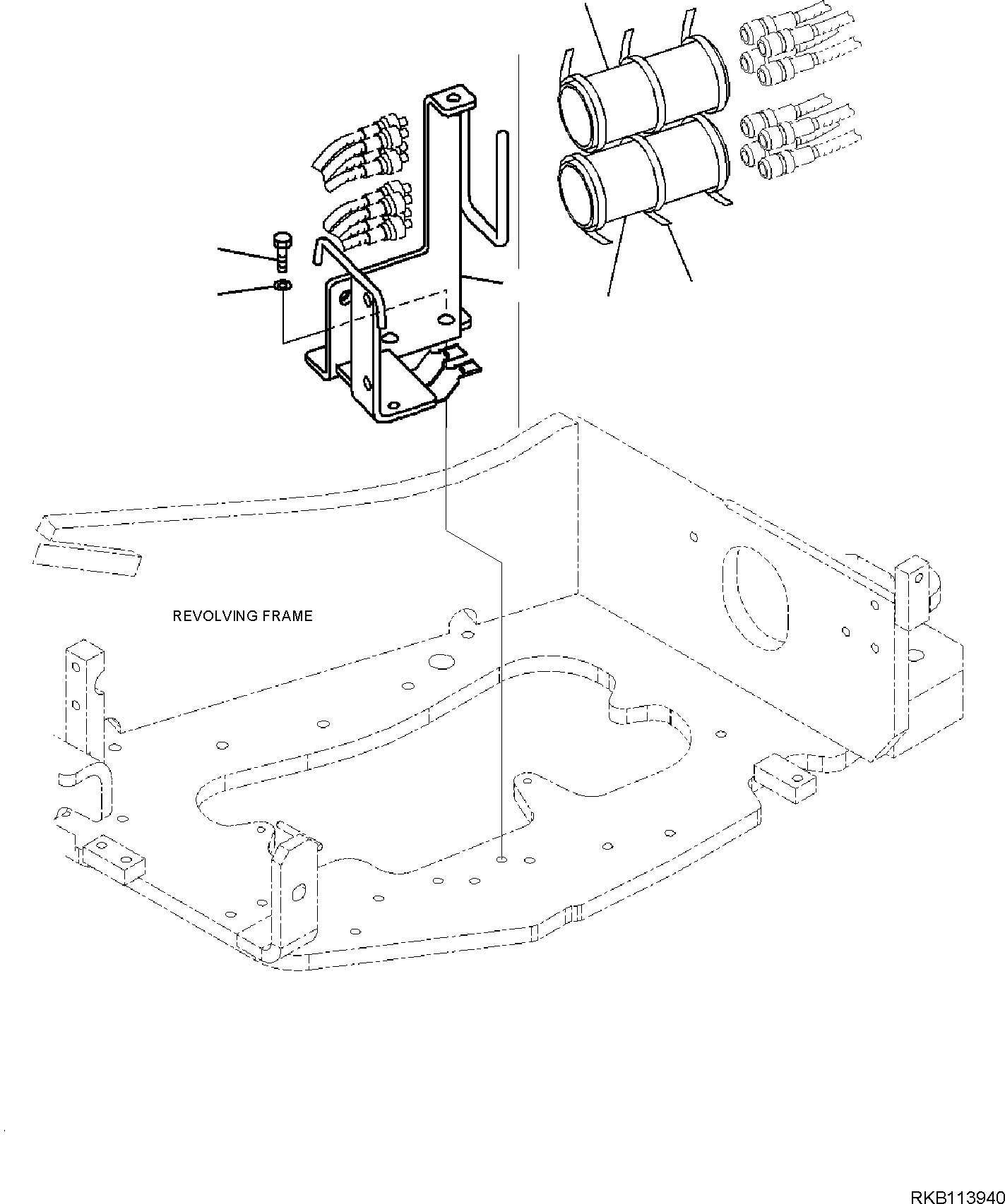 Komatsu parts book diagram for PC35MR-5 S/N F50003 AND UP: PROPORTIONAL PRESSURE CONTROL (PPC) PIPING JOINT