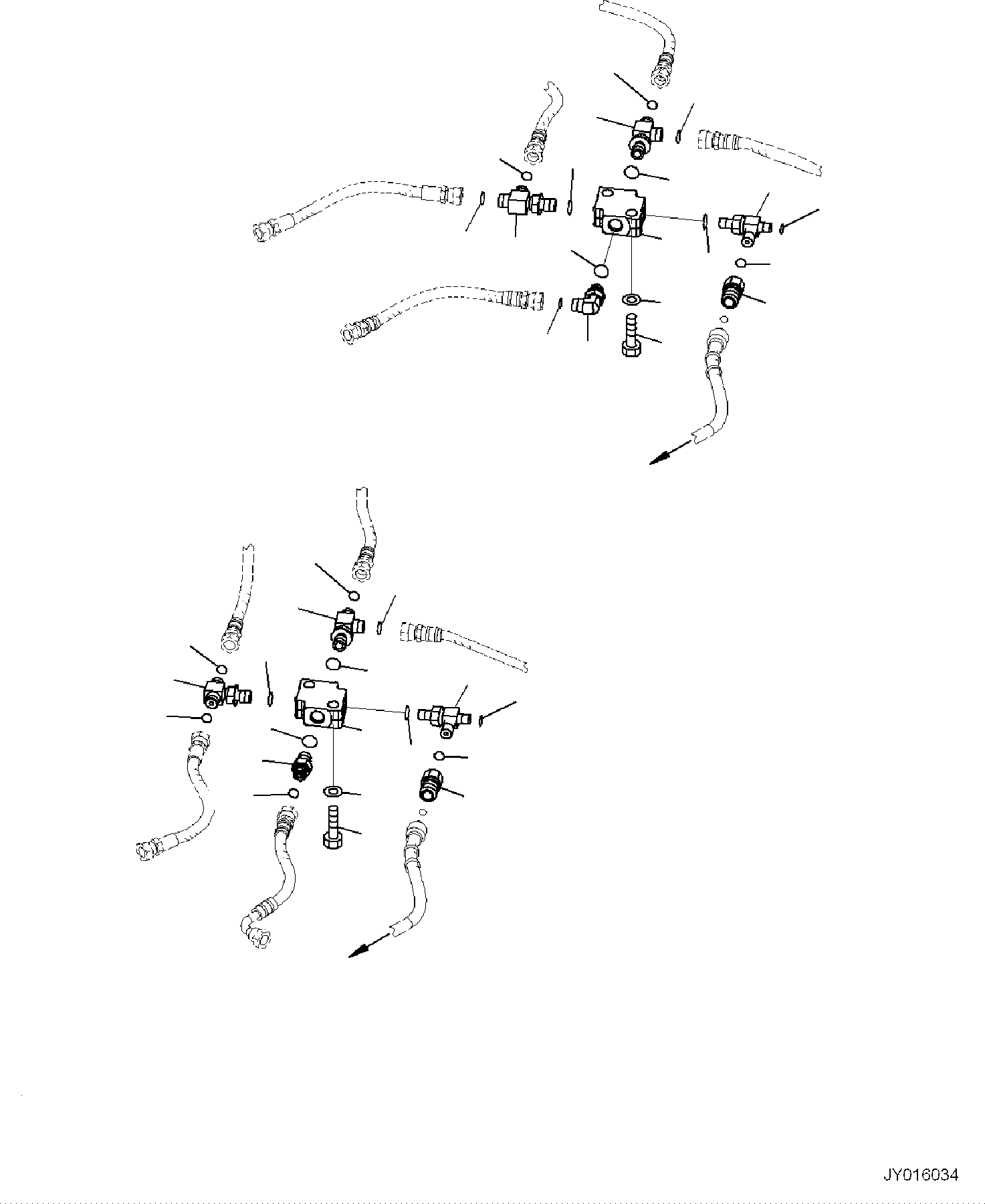 Komatsu parts book diagram for PC35MR-5 S/N F50003 AND UP: CAB, FLOOR, P, T BLOCK