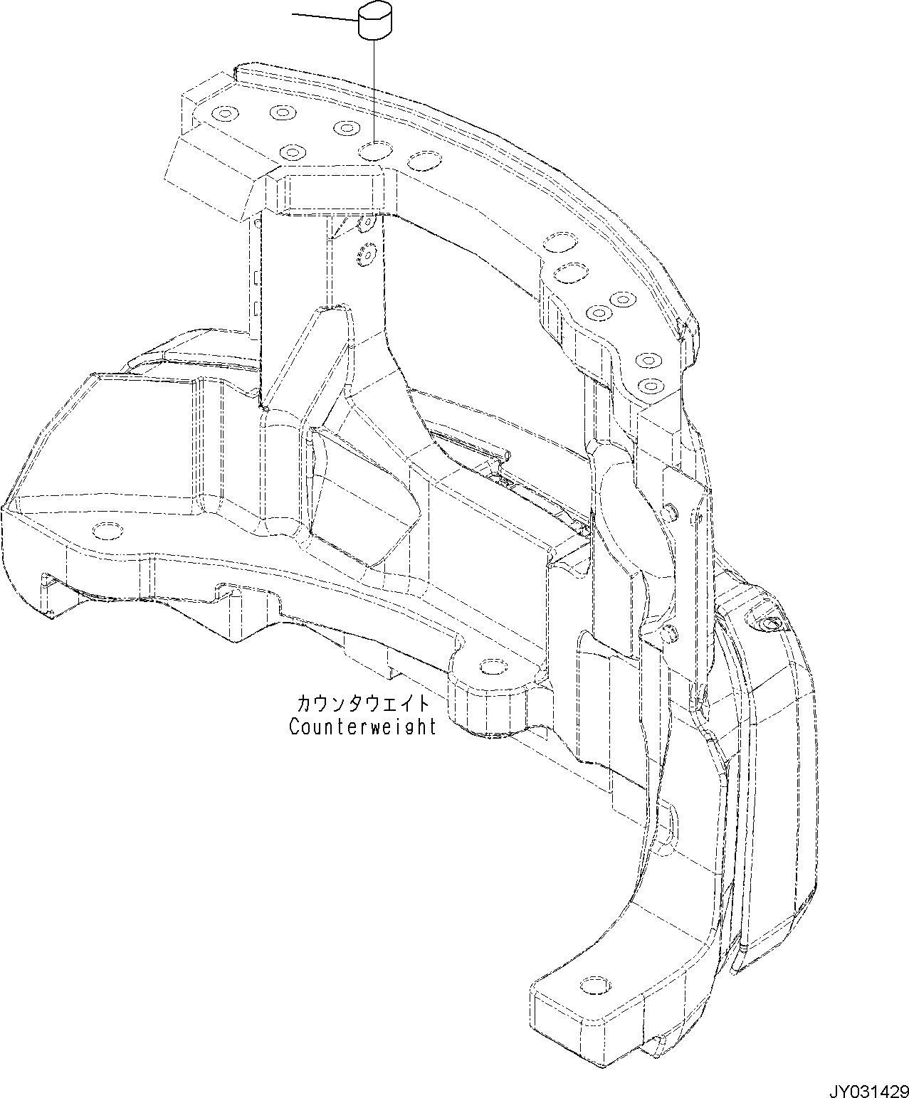 Komatsu parts book diagram for PC35MR-5 S/N F50003 AND UP: FLOOR MOUNTING, SHEET (2/2)