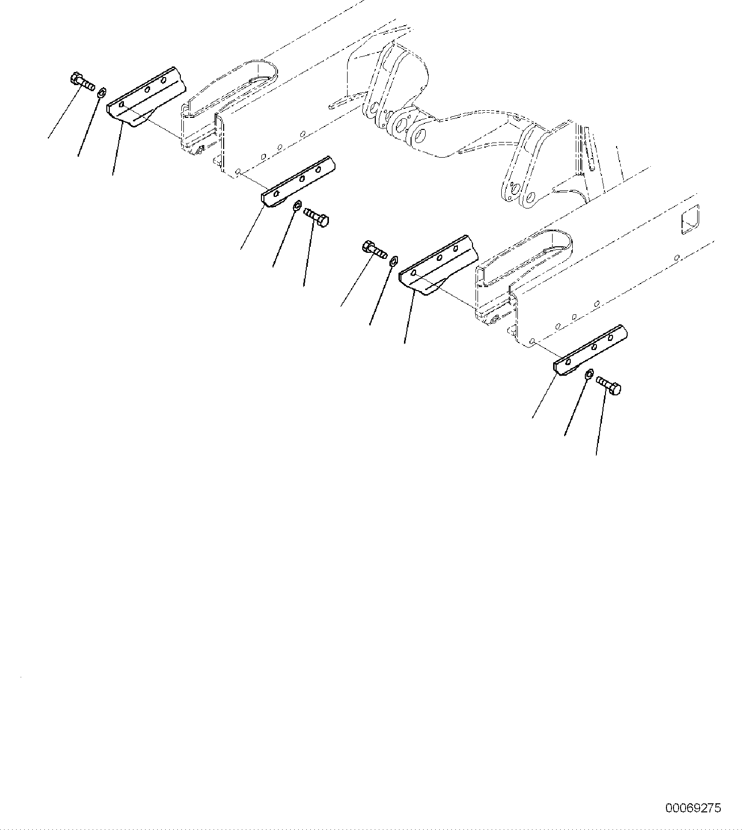 Komatsu parts book diagram for PC35MR-5 S/N F50003 AND UP: TRACK SHOE ASSEMBLY, TRACK GUARD