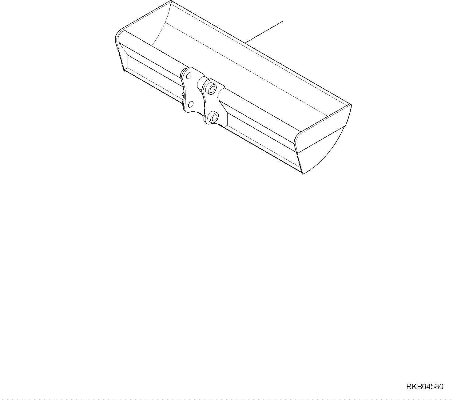Komatsu parts book diagram for PC35MR-5 S/N F50003 AND UP: BUCKET, INNER PARTS, BUCKET